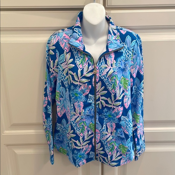 Lilly Pulitzer NEW Leona UPF 50 jacket sz M - Picture 1 of 8